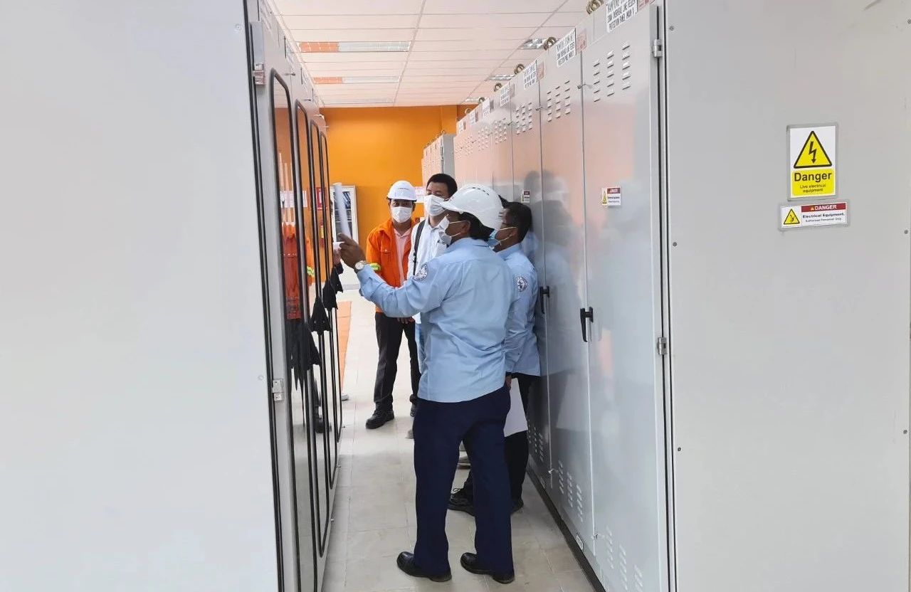 柬埔寨国家电网230kV桔井扩建站工程一次送电成功